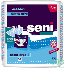 Подгузники для взрослых Супер Сени (Seni) Плюс Extra large L N10.