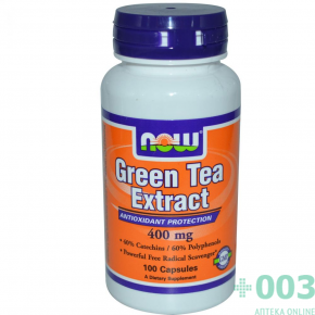Нау Фудс Экстракт зелёного чая (EGCg green Tee Extract) 400 мг №100 капс