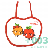 Apple baby Детские нагрудники разноцветные (3 шт.) "Яблочко" а.01T07