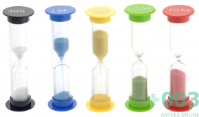 МСС Часы песочные лаборатор. стекло/пластик на 1 минуту