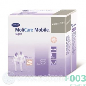 MoliCare Mobile super Впитывающие трусы для взрослых, размер L, 14 шт. (Моликар Мобайл супер)