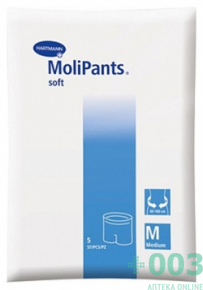 MoliPants Soft  Удлиненные эластичные штанишки для фиксации прокладок, размер М, 5 шт. (МолиПанц Софт)
