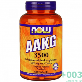 Нау Фудс AAKG (Л-Аргинин-альфа-кето-глюкорат) №180 таб