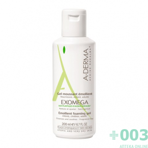 А-ДЕРМА ЭКЗОМЕГА Гель смягчающий пенящийся 200 мл