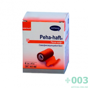 Пеха-Хафт Самофиксирующийся бинт 4м х 6см, красный PEHA-HAFT HARTMANN (Хартманн)