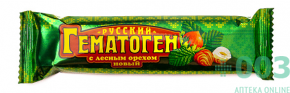 Гематоген Русский с лесн.орехом 40г
