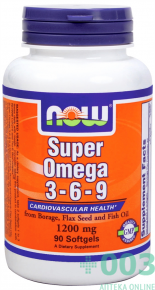 Нау Фудс Супер Омега 3-6-9 (Super Omega 3-6-9) 1200 мг №180 капс