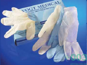 Vogt Medical Перчатки нестерильные смотровые нитриловые опудренные, размер M